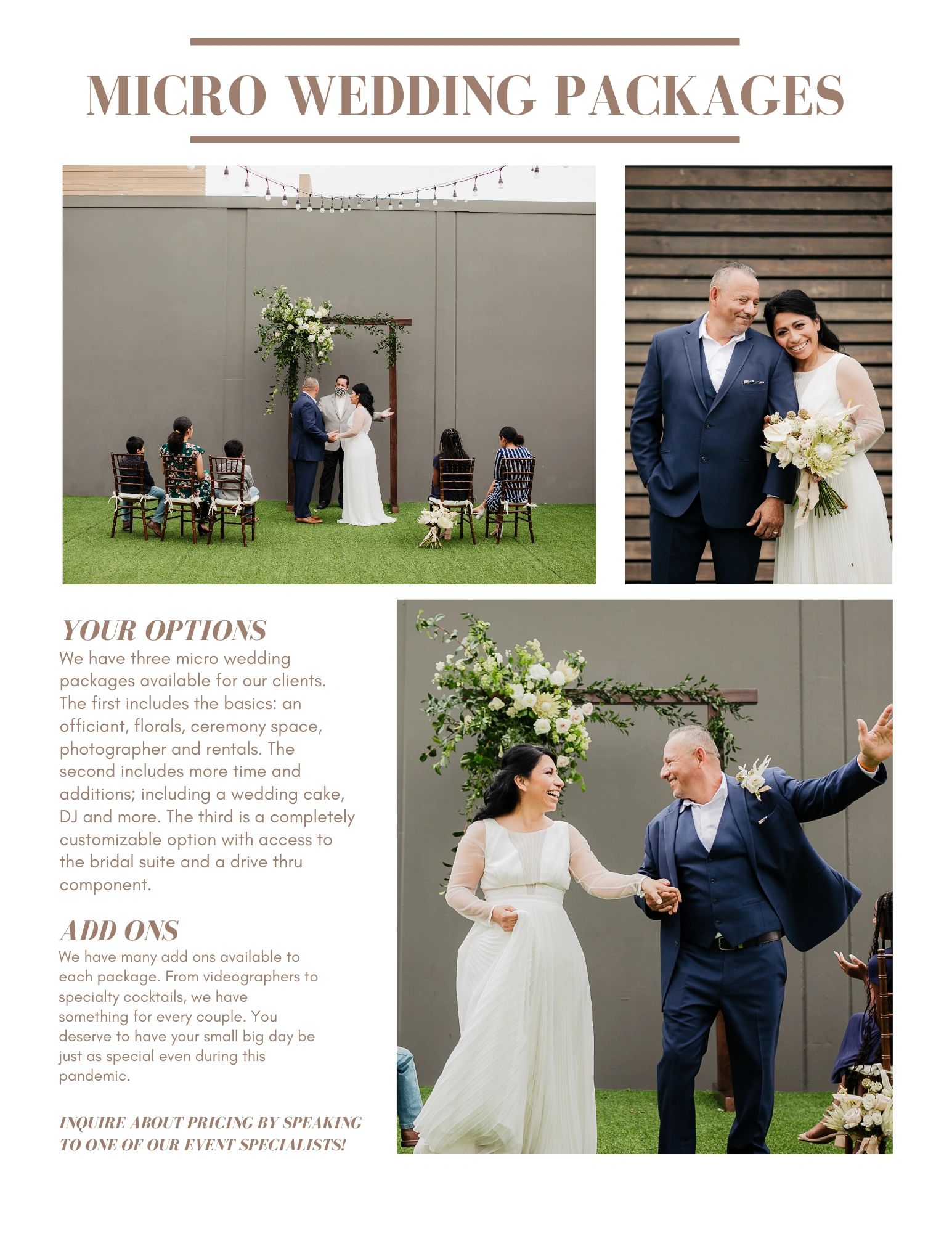 Intimate and Stylish Micro Weddings